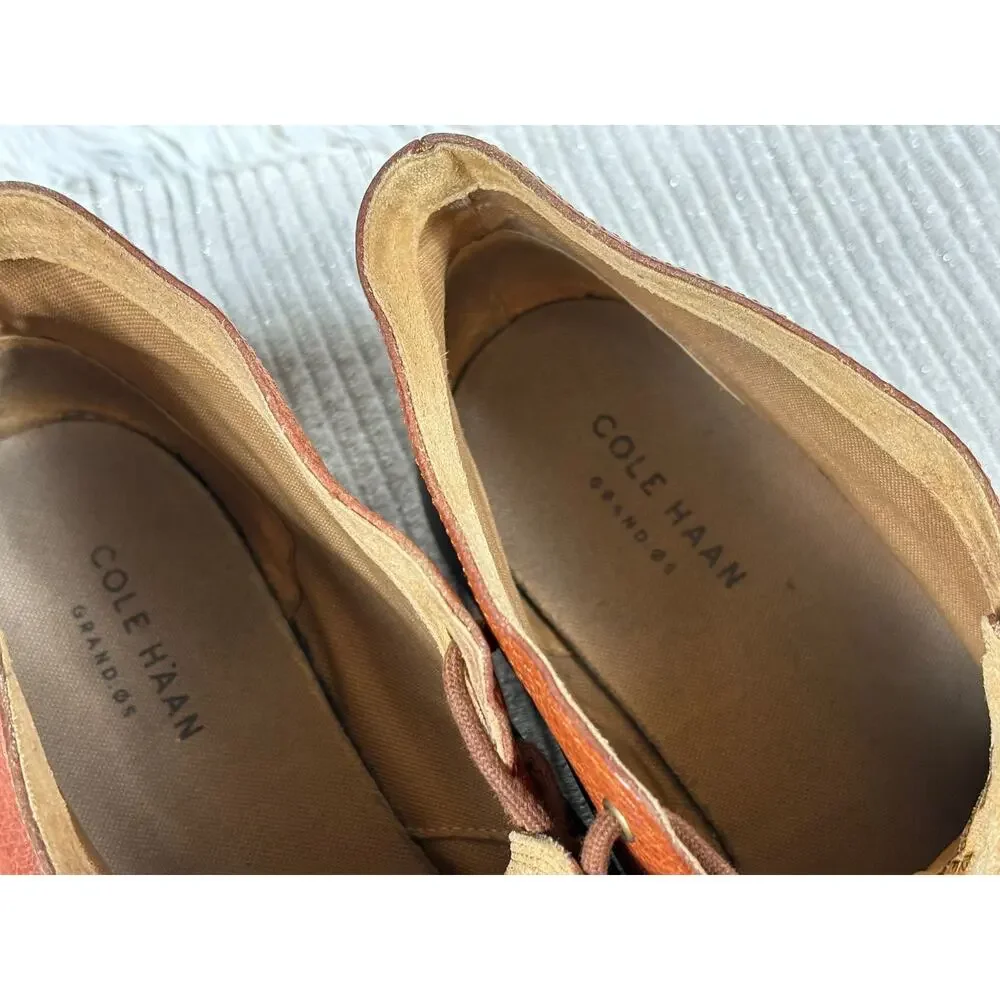 Cole Haan Grand OS C23429 Men's Chukka Oxford Casual Brown Shoes Size 12M